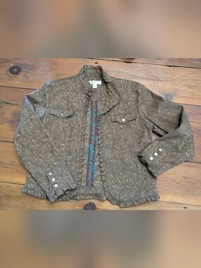 Coldwater Creek Western Inspired Lightweight Blazer Small